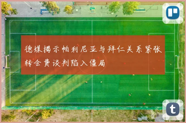 德媒揭示帕利尼亚与拜仁关系紧张转会费谈判陷入僵局